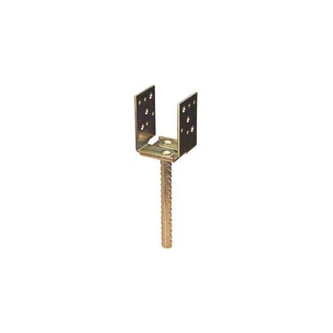 STAFFA A PAVIMENTO CON PERNO REGOLABILE PER TRAVE ART.788 mm.60140 spessore mm.5 ALDEGHI