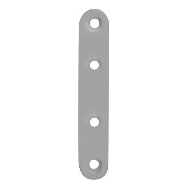 Image of Cime - Staffa a punta tonda in acciaio epossidico bianco, L60xH15xEP2mm.