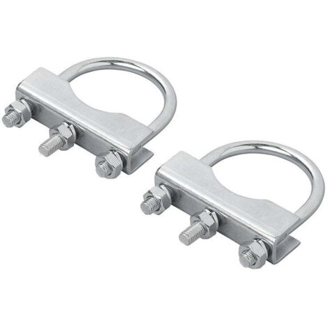 Staffa a u tonda 6070mm per morsetto ruotino - set da 2 pezzi