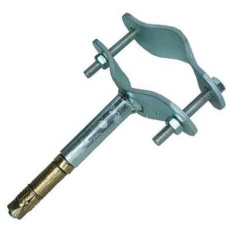 STAFFA C/TASSELLO TUBO ANTENNA  50 MM MURO  FIG.4