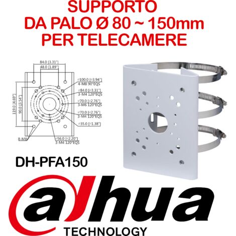 Staffa da palo per telecamere bullet e speed dome - Dahua DH-PFA150