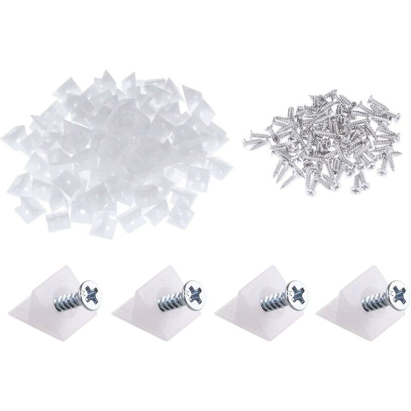 Thsinde - Staffa di fissaggio in plastica con