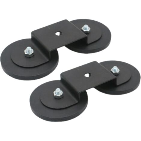 Staffa di montaggio per barra luminosa a LED con base magnetica da 2 pezzi, potente supporto a ventosa, adatta per barre luminose da tetto per fari di auto, camion, veicoli fuoristrada.