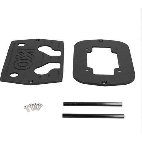 Staffa di montaggio per batteria in metallo di alta qualità, installazione robusta, durevole e sicura per batterie Optima 34 78, automobili, camion, barche, ATV, UTV. 2 (A (nero))