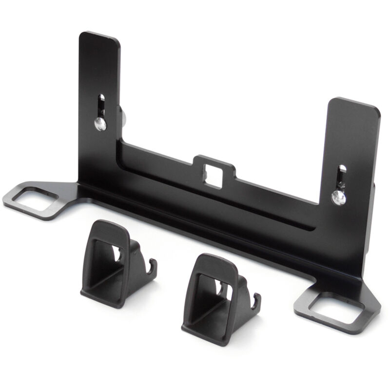 Image of Staffa di montaggio per seggiolino auto, chiusura universale in acciaio per connettore cintura isofix, nera, 1