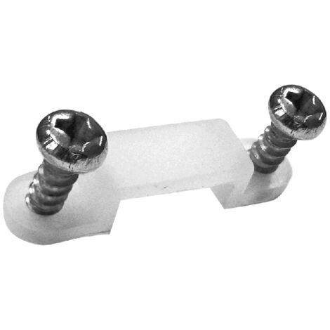 Staffa di montaggio per Striscia Led 8mm 10mm Trasparente Confezione 10 pz Novaline