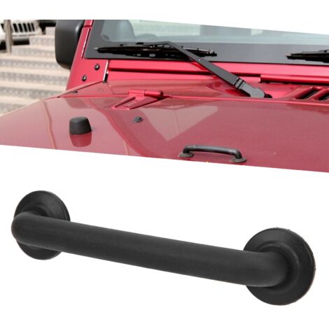 Staffa di supporto per parabrezza Greensen, ricambio per JK e TJ, codice OEM 55176422, realizzata in ABS e metallo. Compatibile con JK 2007-2018 e TJ 1997-2006.