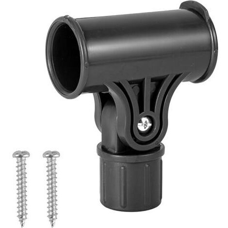 Staffa girevole a T per parasole - diametro interno 43-44 mm, compatibile con tubo curvo di diametro esterno 42 mm.