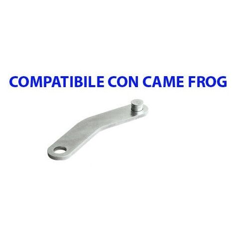 Staffa Leva Curva In Acciaio Con Perno Compatibile Con Came Frog - St9091