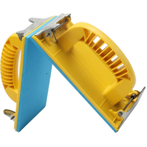 Staffa per levigatrice manuale per cartongesso Supporto per foglio di carta vetrata in plastica Blocco di levigatura manuale Tipo scavato