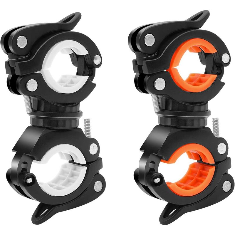 Staffa per luce per bicicletta, 2 pezzi Staffa per...