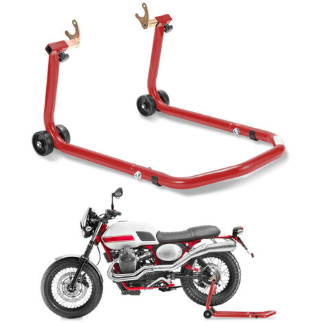 Staffa per moto staffa regolabile per la larghezza della ruota posteriore per tutte le moto rosso