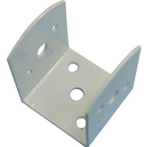 STAFFA PER TRAVI   70X70MM """837-B""" ACCIAIO BIANCO