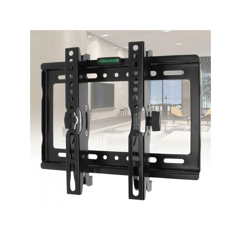 Image of Trade Shop - Staffa Porta Tv Universale Lcd Monitor Regolabile Parete Muro Da 14 a 42 Linq