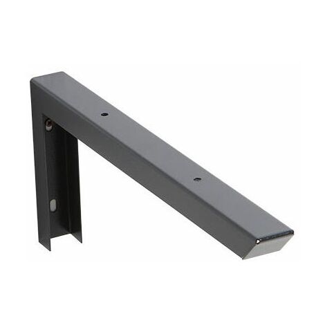 Staffe di Supporto Garage Montaggio Parete 2 Pezzi, Nero Reggimensola Staffe per Mensole Pieghevoli Supporto per Mensola Pesante 290*130mm Staffe per Mensole Pesantei da Muro in Acciaio con Viti