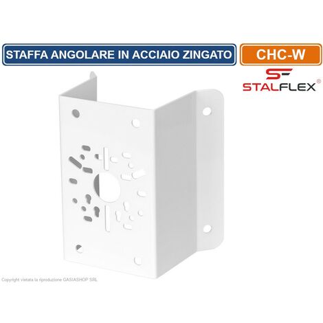 Gasiashop - CH-W - STAFFA SUPPORTO DA PALO IN ACCIAIO ZINCATO PER  TELECAMERA DOME BULLET SPEED DOME