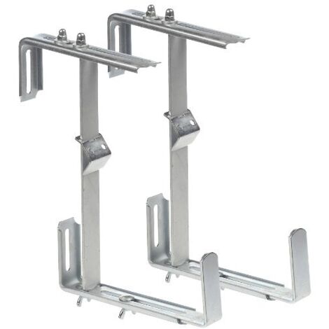 Staffe Balcone Verstellb., Zincato., 3 Volte