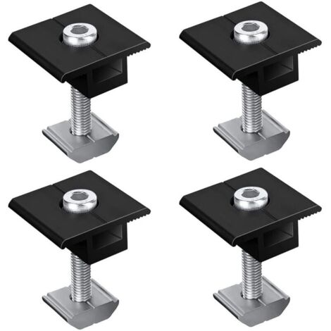 Staffe di montaggio per pannelli solari in lega di alluminio da 8 x 30 mm, morsetti centrali, staffe di montaggio fotovoltaiche trapezoidali, staffa per pannelli solari