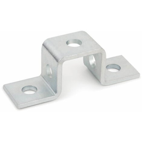 Staffa A Muro Per Armatura 15° - Acciaio Zincato 200x200x250mm, Diametro 60mm - Foto 3