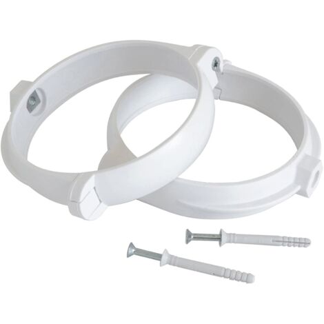 Staffe ferma tubo aerazione canalizzata sezione Tonda in ABS -125 mm