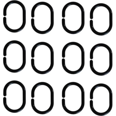 Staffe ovali per armadio in metallo KZQ, supporto per tubi per armadio con viti M4 x 16 mm, confezione da 2 per aste e pali per armadio