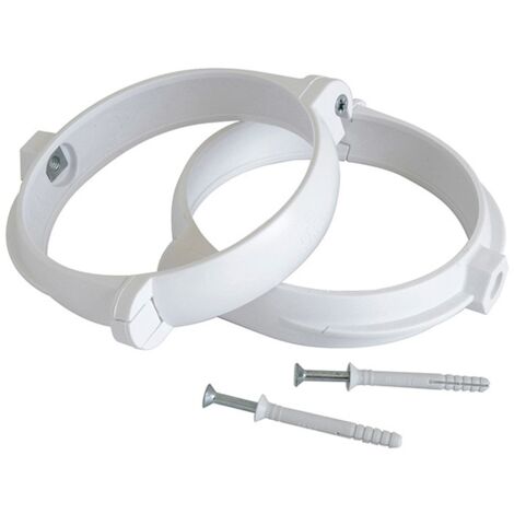 STAFFE PER TUBO D.125 BIANCO QT. 2