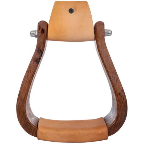 Staffe western in legno con panca larga