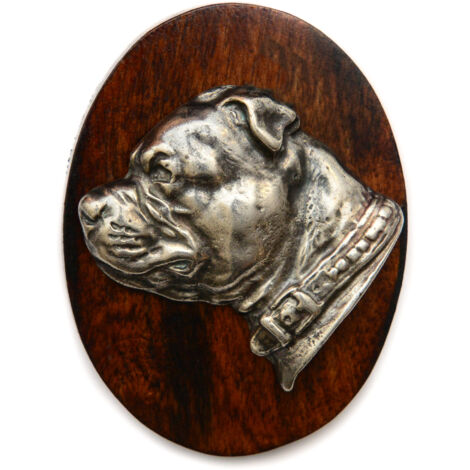 Staffordshire Bull Terrier, Staffik, Staffi I - spilla per esposizione canina, fermaglio per numero di partenza, distintivo per cani di Art-Dog