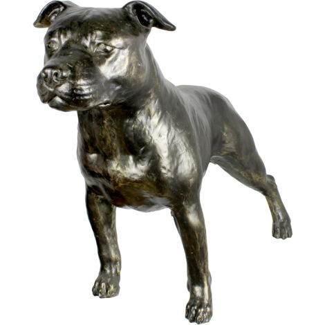 Staffordshire Bull Terrier, Staffik, Staffi II - una statuetta di cane a grandezza naturale, una figura in scala 1:1, una statua da giardino di Art-Dog