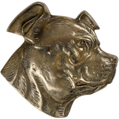 Staffordshire Bull Terrier, Staffik, Staffi: una placa conmemorativa con un perro, un agradecimiento personalizado, un premio, un diploma con una dedicatoria de la marca Art-Dog