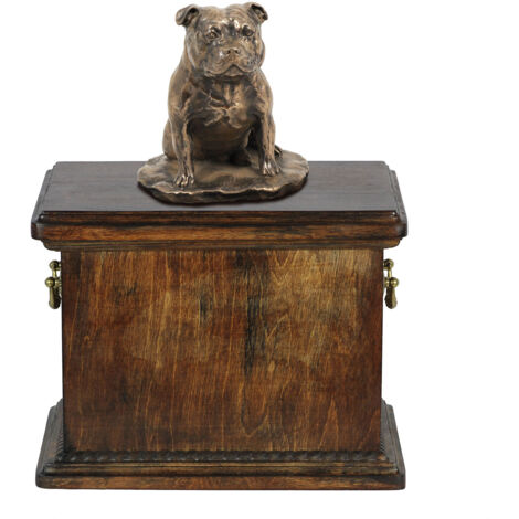 Staffordshire Bull Terrier, Staffik, Staffi - Urne pour cendres de chien, urne avec statuette, urne élégante de style classique par Art-Dog