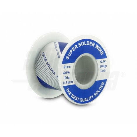 Tubetto Rotolo Stagno in Rocchetto 60/40 1.0mm 100gr per Saldare Elettronica