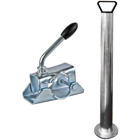 Stahl Anhängerstütze 60cm Anhänger Stützfuß Anhängerstützen Abstellstütze