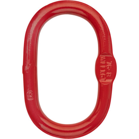 Stahl Aufhängeglied Einhängeglied für Forstkette 6mm Rückekette rot