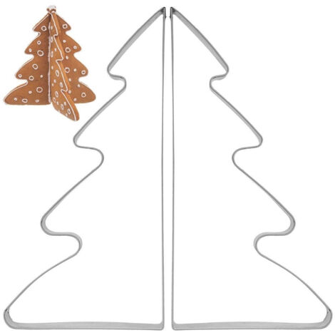 Stahl-Ausstechform Weihnachtsbaum 15,5 cm 2 Stk.