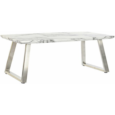 Stahl Couchtisch MDF 120x60x444 Weißes Material MDF mehrfarbige Stahlfamilienfamilie Niedrige Tische Details