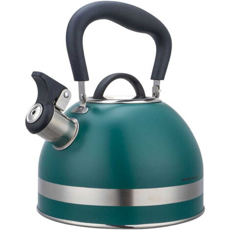 Stahl-Gaskessel 1,8L klein Induktion grün KINGHOFF KH-1855