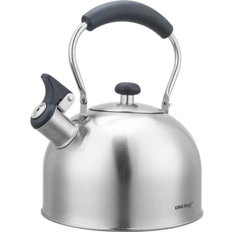 Stahl-Gaskessel 2,5L Induktion silber KINGHOFF KH-1859