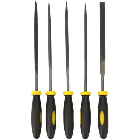 Stahl-Raspel-Holzfeilen-Set, praktische Mini-Flachfeile (3 x 140 mm)