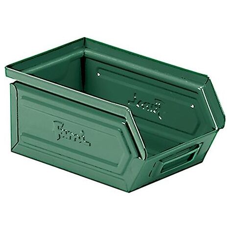 STAHLBEHÄLTERmm B=95 T=160 H=75 Gr. 1 Grün Ral6011