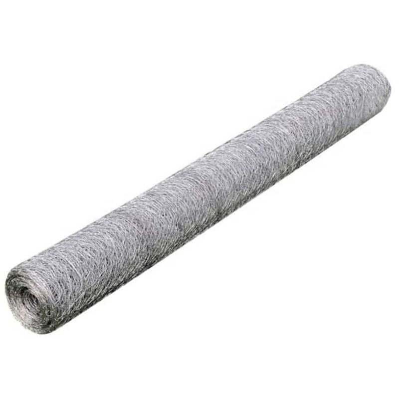 Drahtzaun Für Hühner Verzinkter Stahl 25x1 M Silbern Vidaxl