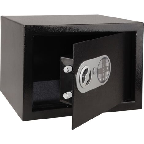 Stahlex Elektronischer Tresor aus robustem Legierstahl, 250 x 350 x 250 mm, ideal für Wertsachen wie Schmuck und Geld, inklusive Notfallschlüssel und Montagematerial