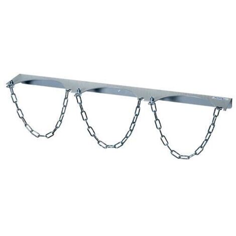 Stahlflaschenwandhalter f.3 Flaschen Flaschen-Ø 140mm Stahlblech feuerverz.FETRA