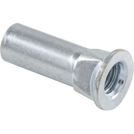 Stahlgewindehülse M5, Länge 18 mm, Stahl verzinkt