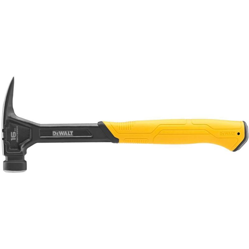 Dewalt Hammer de glattes Gesicht Rip Claw de 454 g, Konstruktion de Stahl de aus einem Stück und Schaft de dicken wärmebehandelten Stahl für volle