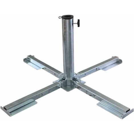 Stahlkreuz für Mittelstockschirme verzinkt, für Schirmstöcke Ø 38-48 mm