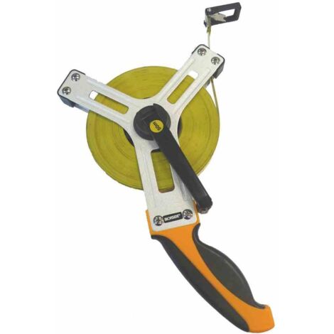 Stahlmaßband 50 m/ 13 mm, 2-Komponenten Griffteil