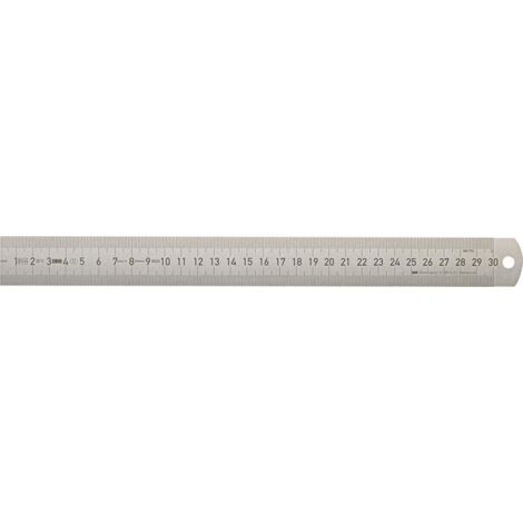 Stahlmaßstab 300x30 mm rostfrei FORUM