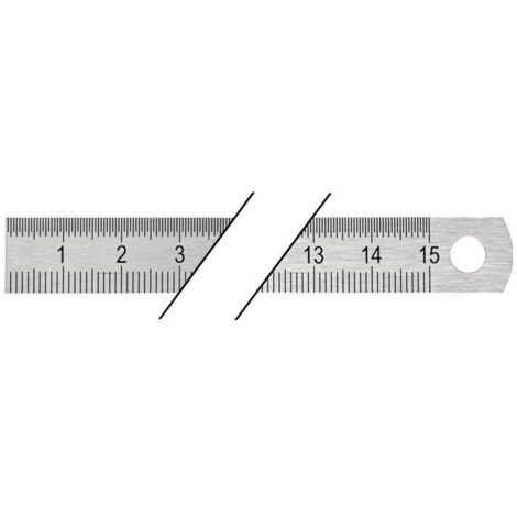 NORDWEST HANDEL AG LAGER Stahlmaßstab L.150mm rostfr.Stahl biegsam Teilung B=mm/1/2mm PROMAT