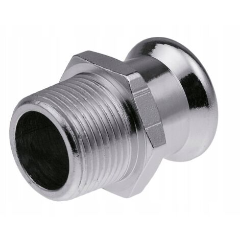 Stahlpressnippel 15x1/2 GZ KAN